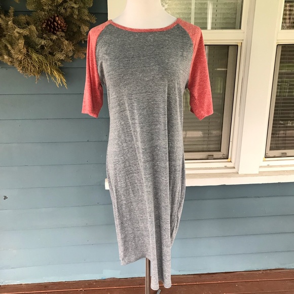 LuLaRoe Dresses & Skirts - LULAROE Gray/Red Dress